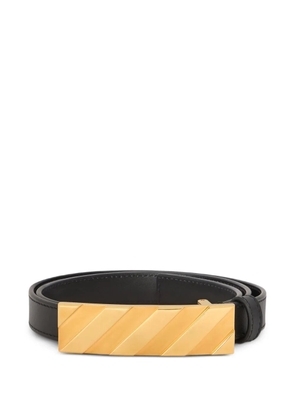 Off-White Diagonal metal-buckle belt - Black