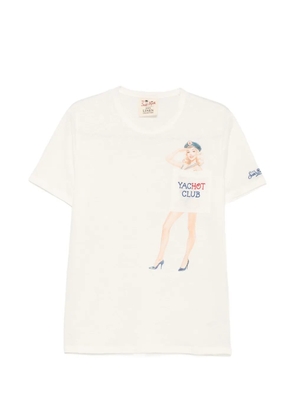 MC2 Saint Barth Ecstasea print-detail pocket T-shirt - Neutrals