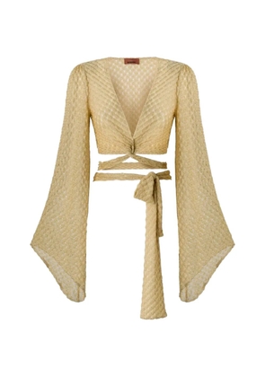 Missoni lamé long-sleeved top - Gold