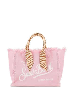 MC2 Saint Barth Vanity Foulard fringed tote bag - Pink