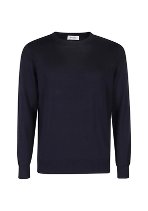 Kangra fine-knit crew-neck sweater - Blue