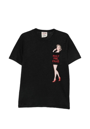 MC2 Saint Barth Ecstasea print-detail chest-pocket T-shirt - Black