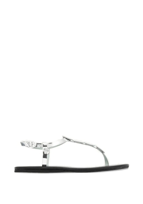 Ancient Greek Sandals Ilida round-detail flat sandals - Silver