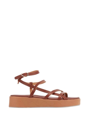 Ancient Greek Sandals Stiliani platform sandals - Brown