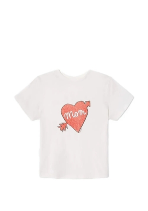 RE/DONE Classic Tee Mom heart-print T-shirt - White