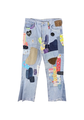 Readymade patchwork-design jeans - Blue