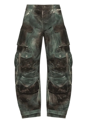 The Attico patterned cargo pants - Green