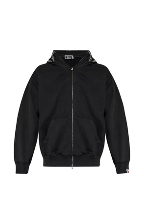 A BATHING APE® Shark patch-detail cotton hoodie - Black