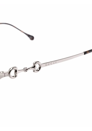 Gucci Eyewear oversized-frame glasses - Silver