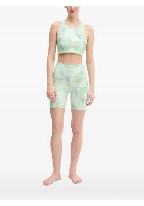 Casall tie-dye bow-detail sports top - Green