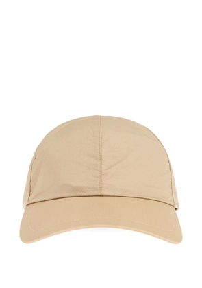 On logo-print panelled baseball cap - Neutrals