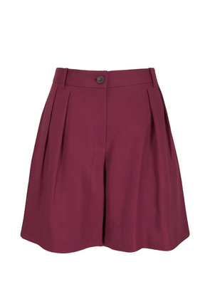 Lafayette 148 Park pleated linen shorts - Pink