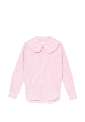 Comme Des Garçons Girl gingham Peter Pan-collar shirt - Pink