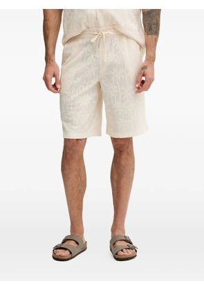 GUESS USA palm-tree deck shorts - Neutrals
