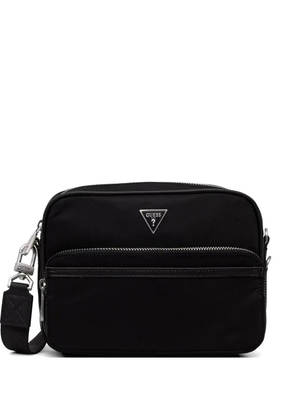 GUESS USA mini Milano logo-plaque messenger bag - Black