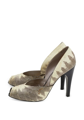 Ferragamo Pre-Owned peep-toe pumps - Neutrals