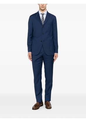 Boglioli pinstripe-pattern buttoned suit - Blue