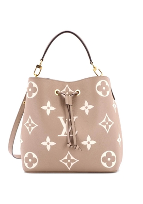 Louis Vuitton Pre-Owned NeoNoe Handbag Bicolor Monogram Empreinte Giant MM bucket bag - Neutrals