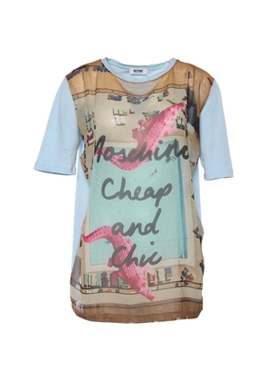Moschino Pre-Owned Cheap & Chic paneled T-shirt - Blue