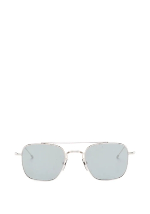 Thom Browne Eyewear double-bridge geometric-frame sunglasses - Silver