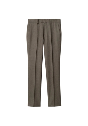 Burberry tag-detail tailored trousers - Brown