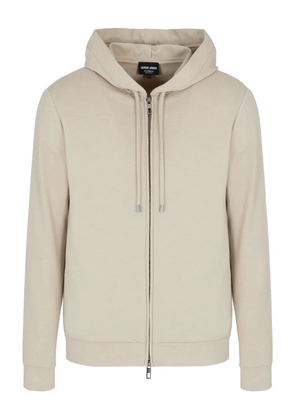 Giorgio Armani zip-up hoodie - Neutrals