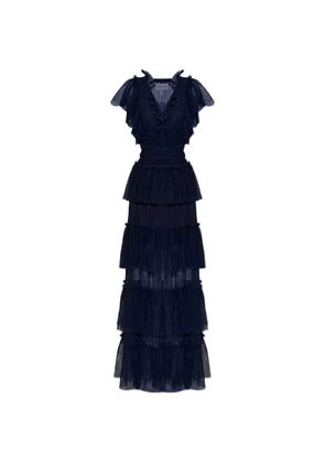 MUNTHE Noriz ruffled tiered maxi dress - Blue