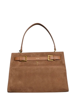 no:rae medium Valegro suede tote bag - Brown
