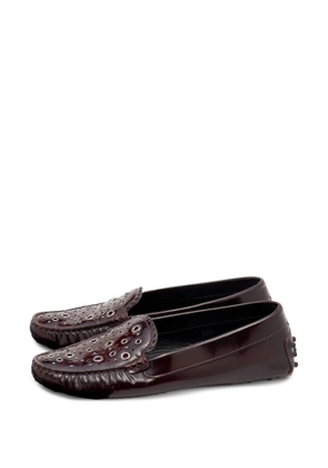 Tod's Vintage laser-cut Gommino loafers - Red