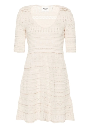 MARANT ÉTOILE Jumi crochet-knit mini dress - Neutrals