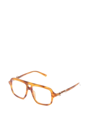 Gucci Eyewear Horsebit square-frame sunglasses - Brown