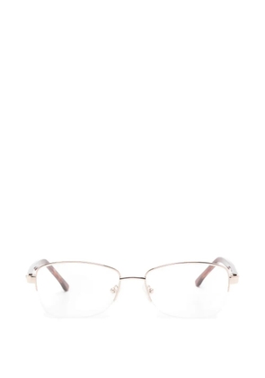 THEMA half-rim rectangle-frame glasses - Gold