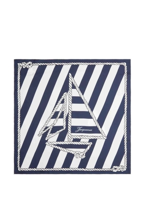 Jacquemus Bateau Corde printed scarf - Blue