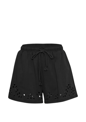 Ulla Johnson Vedi eyelet-embellished shorts - Black