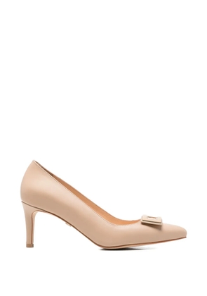 SERGIO MORETTI FIRENZE buckle-detail pointed-toe pumps - Neutrals