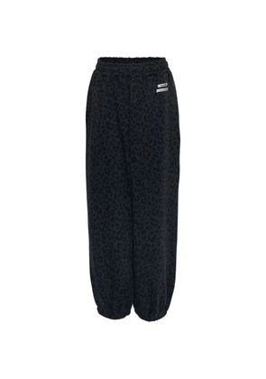 Mardi Mercredi leopard-print track pants - Blue