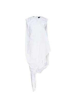 Jacquemus La Robe Traversin asymmetric-hem midi dress - White