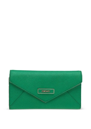 DKNY Vintage logo trifold wallet - Green