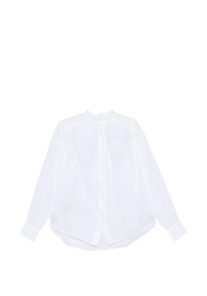 THE ANDAMANE Rania gathered-detail long-sleeve shirt - White