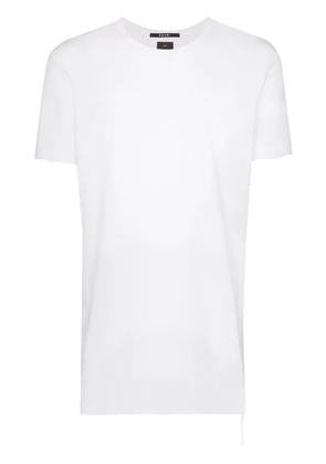 Ksubi distressed-hem longline T-shirt - White
