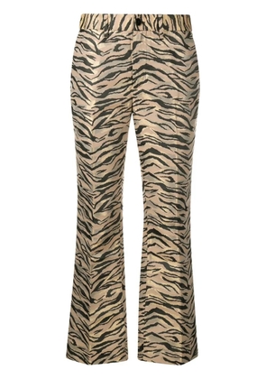 Zadig&Voltaire animal-print flared trousers - Neutrals