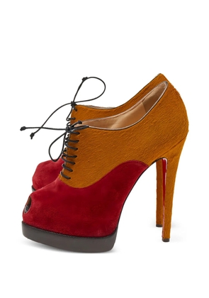 Christian Louboutin Pre-Owned Miss Poppins peep-toe ankle boots - Yellow