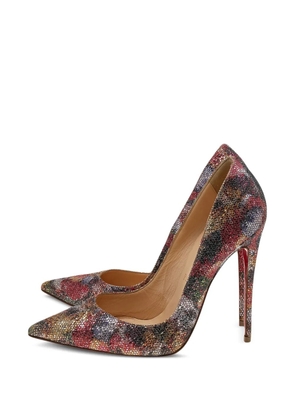 Christian Louboutin Pre-Owned So Kate glitter pumps - Silver