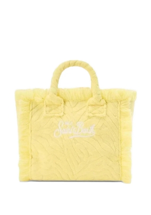 MC2 Saint Barth Colette zebra-embossed tote bag - Yellow