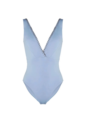 KIÓHNE Elianne hand-embroidered swimsuit - Blue