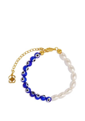 Ottoman Hands Mila pearl-beaded bracelet - Gold