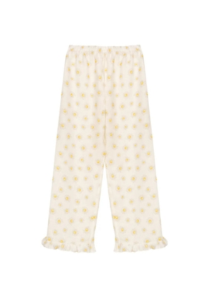 Sleeper Puff linen loungewear trousers - Neutrals