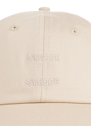 SAMSOE SAMSOE Saaddie logo-embroidered cap - Neutrals