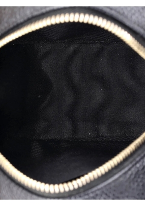 CHANEL Pre-Owned Filigree Round Clutch with Chain Quilted Caviar Mini crossbody bag - Black