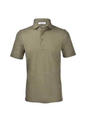 Gran Sasso marl-pattern short-sleeve polo shirt - Green
